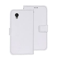 Per Alcatel 1 Ultra idewei Custodia per telefono in pelle Crazy Horse Texture (bianca)