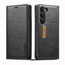 Per Samsung Galaxy S23+ 5G LC.IMEEKE LC-001 Custodia per telefono in pelle smerigliata abbinata al colore (nero)
