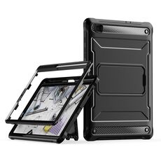 Custodia protettiva per tablet Samsung Galaxy Tab S6 Lite Explorer PC + TPU con slot per penna (nero)