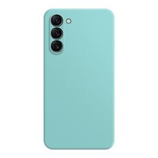 Custodia per telefono in silicone liquido imitazione Samsung Galaxy S23 + 5G (blu cielo)