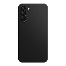 Per Samsung Galaxy S23 + 5G Custodia per telefono in silicone liquido imitazione (nero)