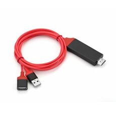 Dongle USB maschio + USB femmina a HDMI maschio Adattatore per cavi HDMI 1080P