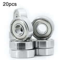 607zz 20pcs Cuscinetti in miniatura Cuscinetti a sfera a gola profonda silenziosi