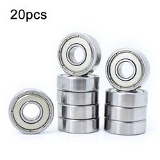 608zz 20pcs Cuscinetti in miniatura Cuscinetti a sfere a gola profonda silenziosi