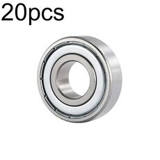 20pcs 12x32x10mm Cuscinetti in miniatura a sfere a gola profonda silenziosi ad alta velocità(6201zz)