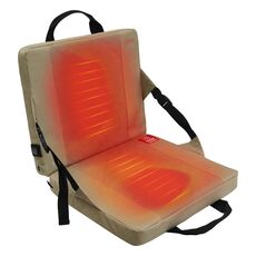 Cuscino pieghevole riscaldato da campeggio portatile da esterno, dimensioni: 33x38x4 cm (cachi)