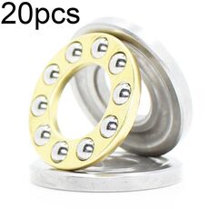 20pcs 3x8x3.5mm Plane Thrust Ball Cuscinetti resistenti alle alte temperature e ad alto carico (F3-8M)