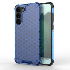 Per Samsung Galaxy S23 + 5G antiurto PC a nido d'ape + custodia protettiva in TPU (blu)