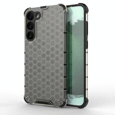 Per Samsung Galaxy S23 + 5G antiurto PC a nido d'ape + custodia protettiva in TPU (nero)