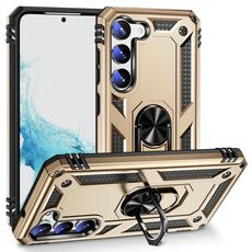 Per Samsung Galaxy S23 5G TPU antiurto + custodia per PC (oro)
