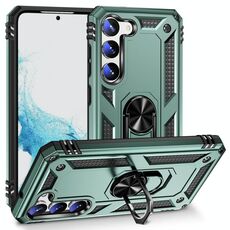 Per Samsung Galaxy S23 5G TPU antiurto + custodia per PC (verde scuro)