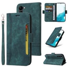 Per Samsung Galaxy S23 5G BETOPNICE Custodia per telefono in pelle con fibbia a doppio lato (verde)