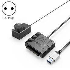 ORICO UTS1 USB 3.0 adattatore HDD SATA da 2,5 pollici con adattatore di alimentazione 12V 2A, lunghezza cavo: 0,5 m (spina UE)