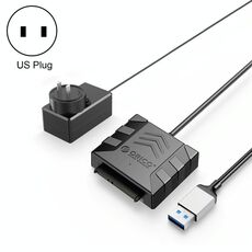 ORICO UTS1 USB 3.0 adattatore HDD SATA da 2,5 pollici con adattatore di alimentazione 12V 2A, lunghezza cavo: 1 m (spina USA)