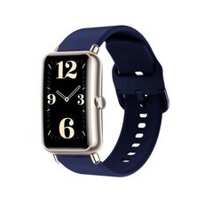 Per cinturino in silicone con fibbia a colori Huawei Band 6 (blu notte)