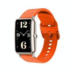 Per cinturino in silicone con fibbia a colori Huawei Band 6 (arancione)