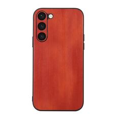 Per Samsung Galaxy S23 5G Custodia per telefono in PU con trama di mucca gialla (marrone)