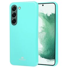 Custodia per telefono in TPU antiurto per Samsung Galaxy S23 5G GOOSPERY PEARL JELLY (verde menta)