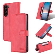 Per Samsung Galaxy S23 5G AZNS Dream II Custodia per cellulare in pelle Flip Feel (rosso)