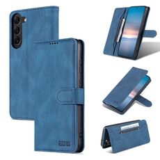 Per Samsung Galaxy S23+ 5G AZNS Dream II Custodia per cellulare in pelle Flip Feel (blu)
