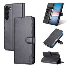 Per Samsung Galaxy S23+ 5G AZNS Skin Feel Calf Texture Custodia in pelle per cellulare (nero)