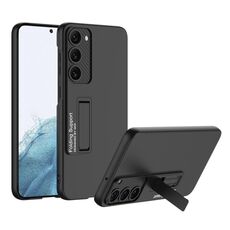 Per Samsung Galaxy S23+ 5G GKK Custodia per telefono antiurto ultrasottile con supporto (nero)