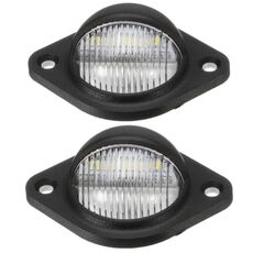 2 luci per targa rotonde per auto 3 LED