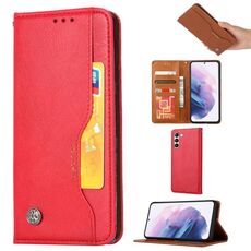 Per Samsung Galaxy S23+ 5G Knead Skin Texture Custodia orizzontale in pelle a conchiglia (rosso)