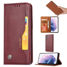 Per Samsung Galaxy S23+ 5G Knead Skin Texture Cover orizzontale in pelle a conchiglia (vino rosso)
