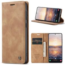 Per Samsung Galaxy S23 5G CaseMe 013 Custodia multifunzionale orizzontale in pelle a conchiglia (marrone)