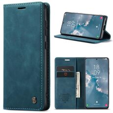 Per Samsung Galaxy S23+ 5G CaseMe 013 Custodia multifunzionale orizzontale in pelle a conchiglia (blu)