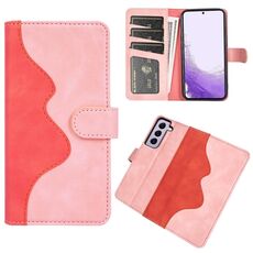 Per Samsung Galaxy S23 5G Custodia per cellulare in pelle con cuciture orizzontali (rosso)