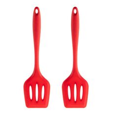 2 pentole in silicone antiaderenti resistenti alle alte temperature, stile: pala per perdite (rosso)