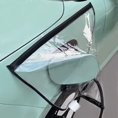 Porta di ricarica per veicoli elettrici Copertura antipioggia magnetica trasparente (nera)