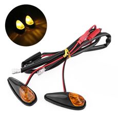 2pcs SL QGD Moto 5W Indicatore di direzione (nero)