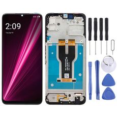 Schermo LCD per T-Mobile Revvl 6 Digitizer Assemblaggio completo con cornice (nero)