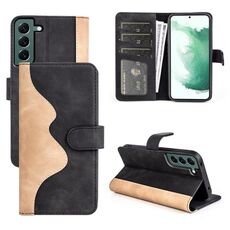 Per Samsung Galaxy S23 + 5G Custodia per cellulare in pelle con cuciture orizzontali (nero)