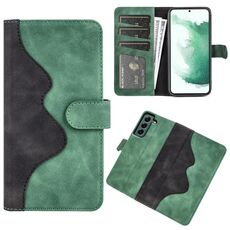 Per Samsung Galaxy S23 + 5G Custodia per cellulare in pelle con cuciture orizzontali (verde)