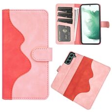 Per Samsung Galaxy S23 + 5G Custodia per cellulare in pelle con cuciture orizzontali (rosso)