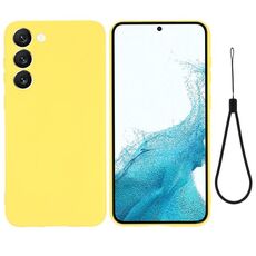 Per Samsung Galaxy S23 + 5G Custodia per telefono a copertura totale antiurto in silicone liquido di colore puro (giallo)
