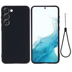 Per Samsung Galaxy S23 + 5G Custodia per telefono a copertura totale antiurto in silicone liquido di colore puro (nero)