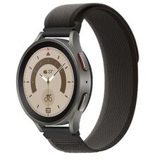 Cinturino per orologio in nylon con anello universale da 20 mm (grigio nero)