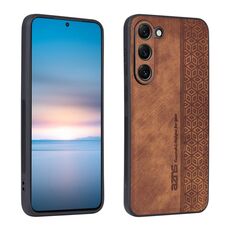 Custodia per telefono Samsung Galaxy S23 5G AZNS 3D in rilievo (marrone)