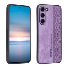 Per Samsung Galaxy S23+ 5G AZNS Custodia per telefono in pelle goffrata 3D (viola)