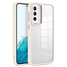 Per Samsung Galaxy S23 5G Custodia morbida in TPU acrilico trasparente (beige)