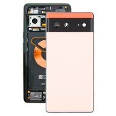 Per il coperchio posteriore della batteria di Google Pixel 6 con cornice centrale (rosa)