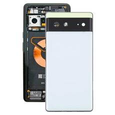 Per il coperchio posteriore della batteria di Google Pixel 6 con cornice centrale (bianco)
