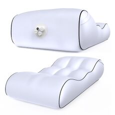 Sedile pieghevole per divano gonfiabile automatico one-touch portatile da esterno 1832B (bianco)