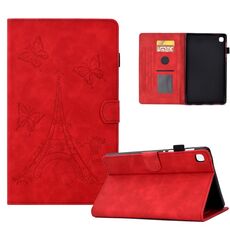 Custodia Smart Tablet in pelle goffrata per Samsung Galaxy Tab S6 Lite P610 (rosso)