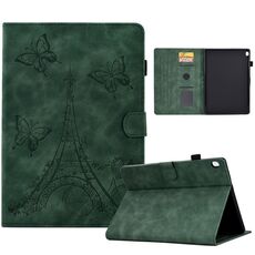 Custodia Smart Tablet in pelle goffrata per Lenovo M10 Tower (verde)
